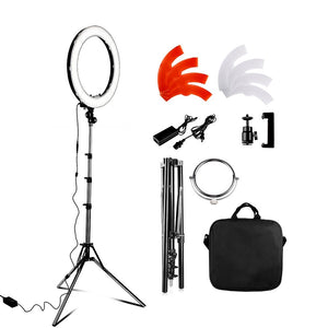 18" Studio Ring Light Kit With Tripod Stand & Cell Phone Holder
