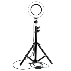 Photographic Lighting - 8" Selfie Ring Light With Tripod Stand & Universal Smart Phone Mount