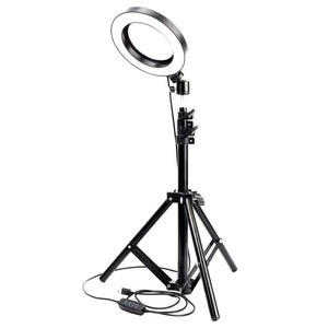 Photographic Lighting - 8" Selfie Ring Light With Tripod Stand & Universal Smart Phone Mount