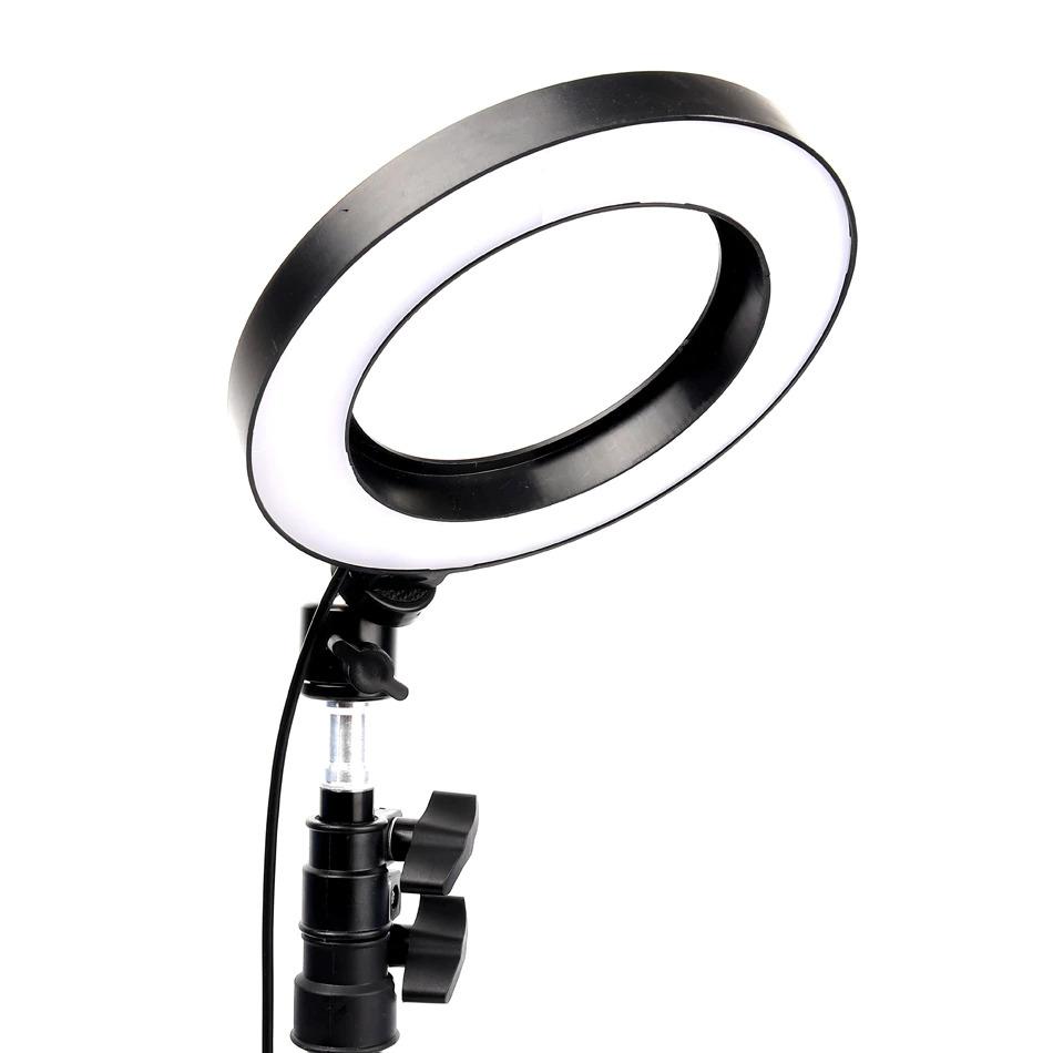 Photographic Lighting - 8" Selfie Ring Light With Tripod Stand & Universal Smart Phone Mount