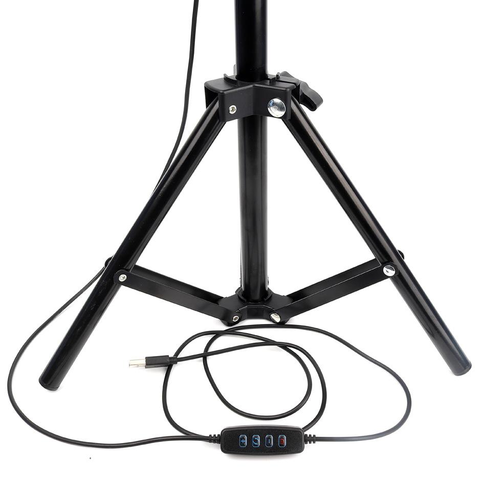 Photographic Lighting - 8" Selfie Ring Light With Tripod Stand & Universal Smart Phone Mount